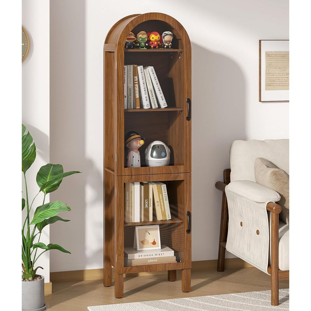 Storage & Organization - Vitrine arquée haute de 64,17 pouces