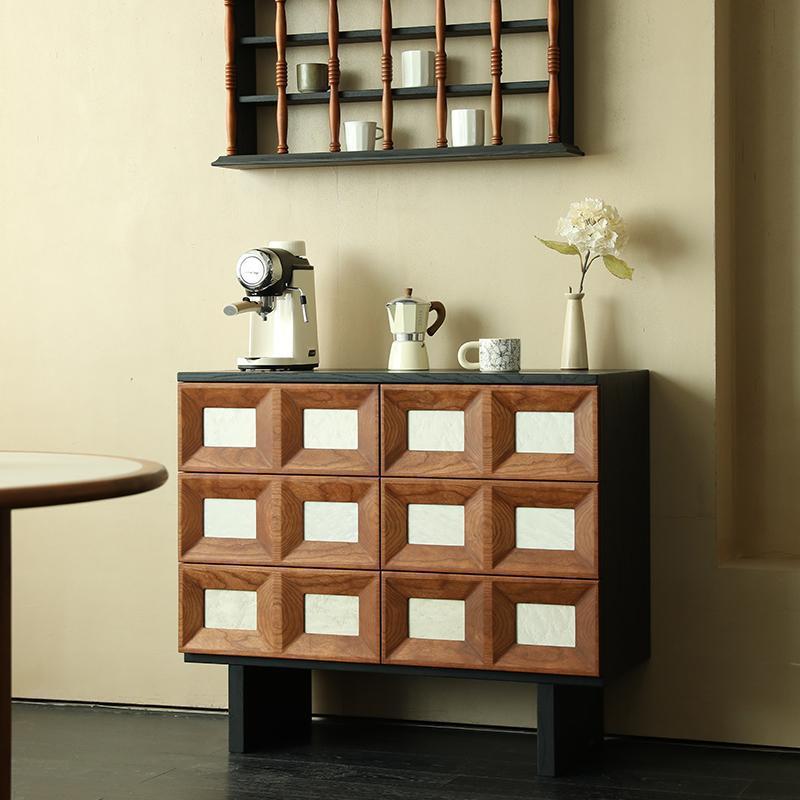 Storage & Organization - Armoire médiévale à six tiroirs, armoire