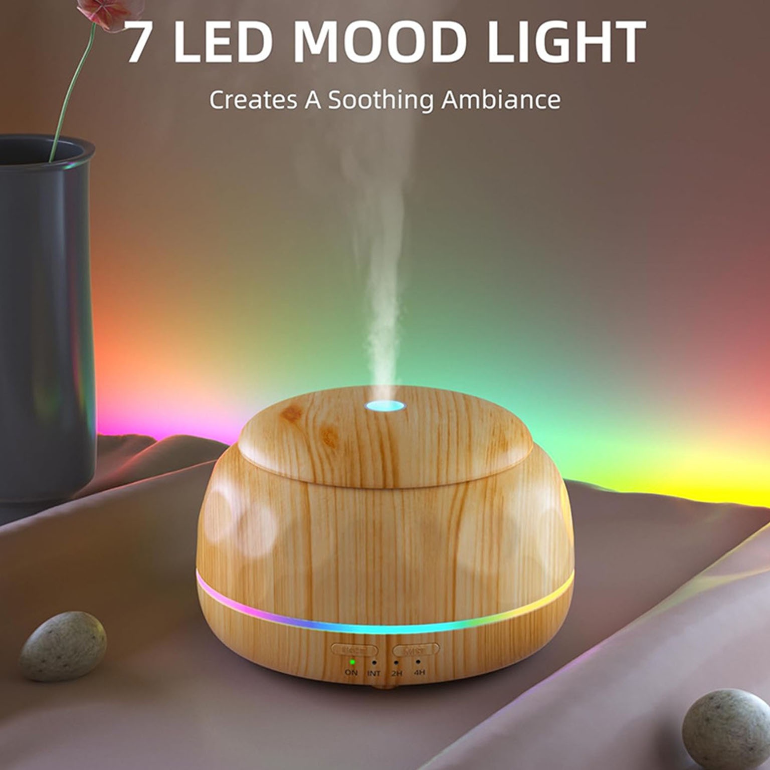 Lighting - Diffuseur d'huiles essentielles, humidificateur d'air, machine