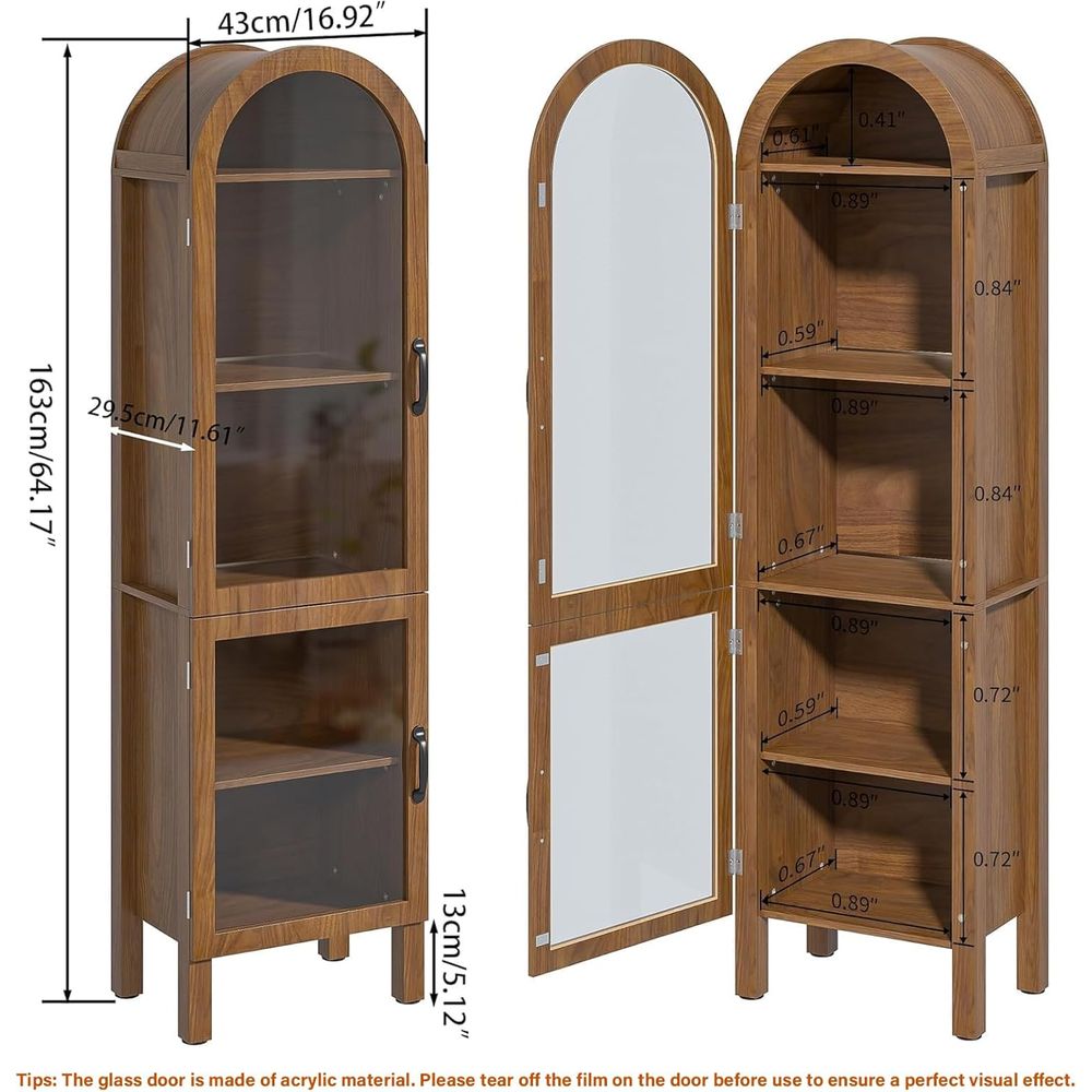 Vitrine arquée haute de 64,17  - Storage & Organization avis et prix