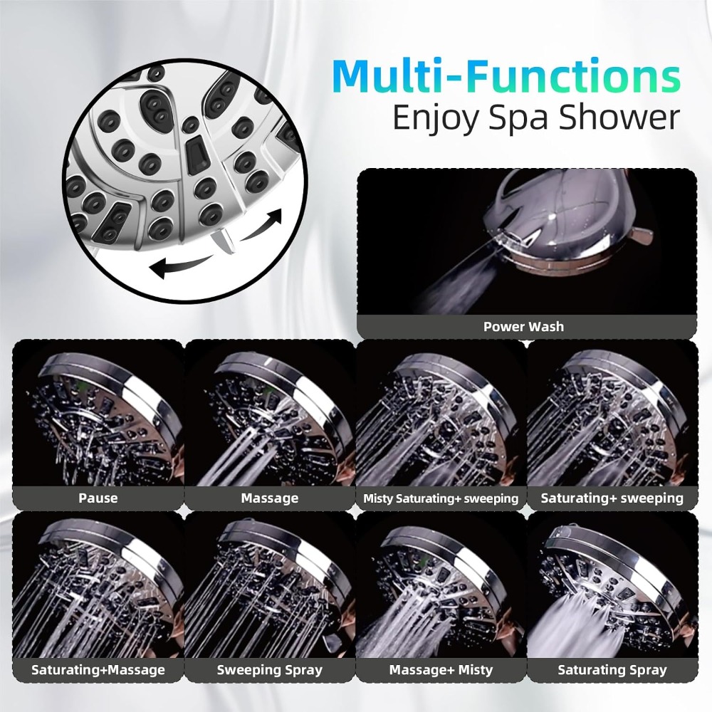 Pommeau de douche haute pressi - High Pressure Shower Head Handheld avis et prix