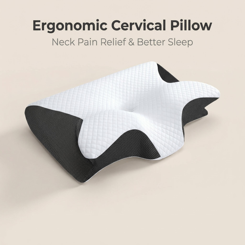 Oreiller en mousse à mémoire d - Memory Foam Orthopedic Pillow Neck Pain avis et prix