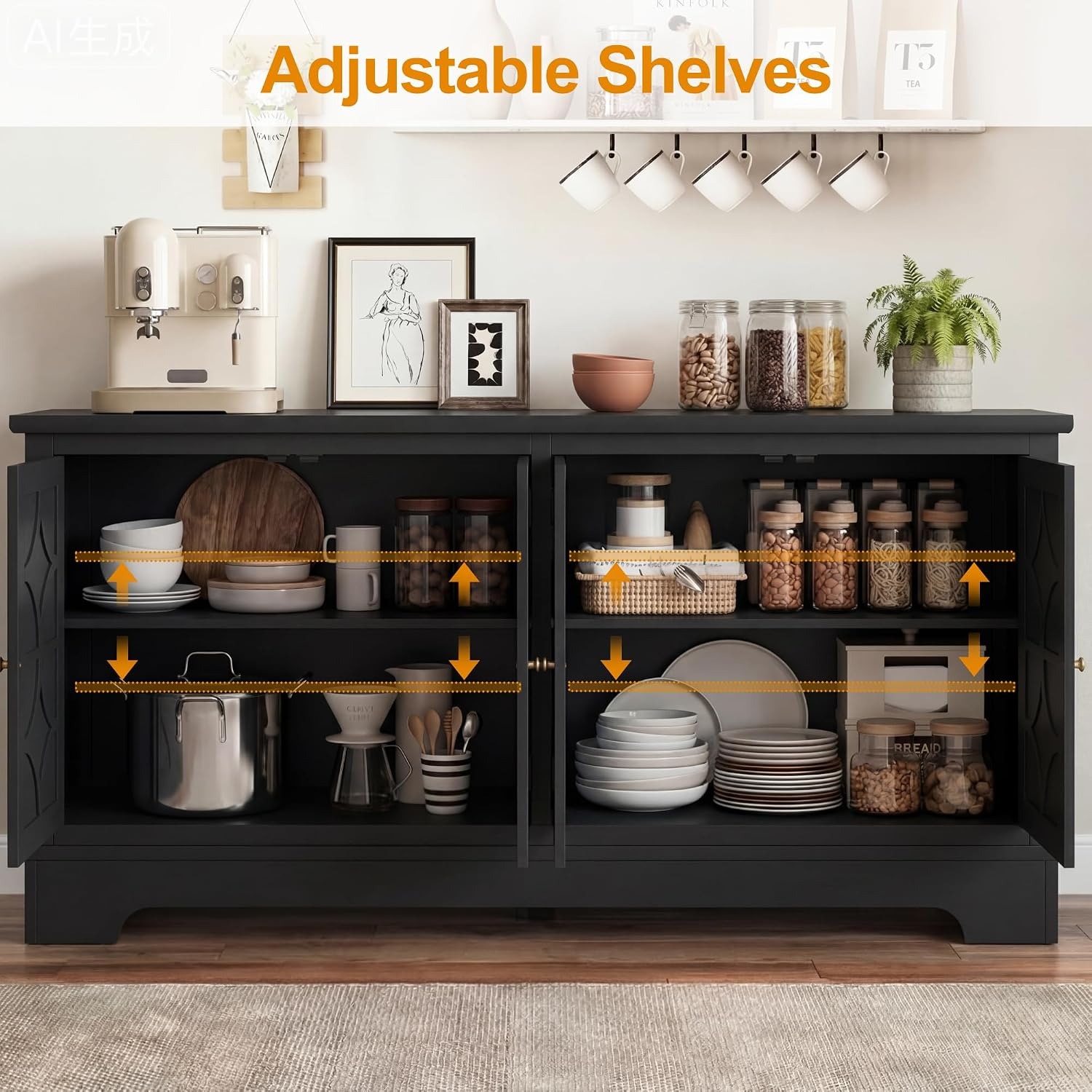 Buffet avec rangements, buffet - Kitchen avis et prix