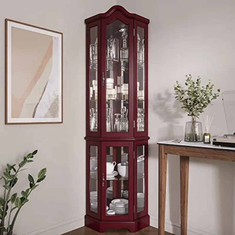 Vitrine d'angle éclairée, meub - Storage & Organization avis et prix