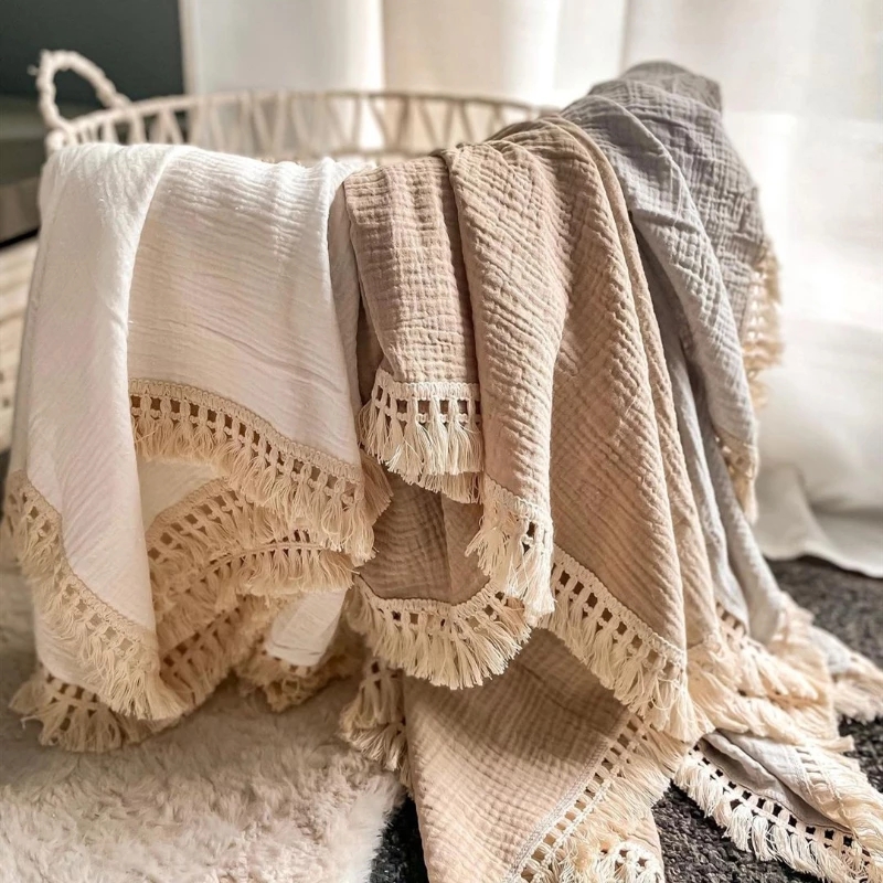 Couvertures d'emmaillotage en  - Muslin Cotton Bedspread avis et prix