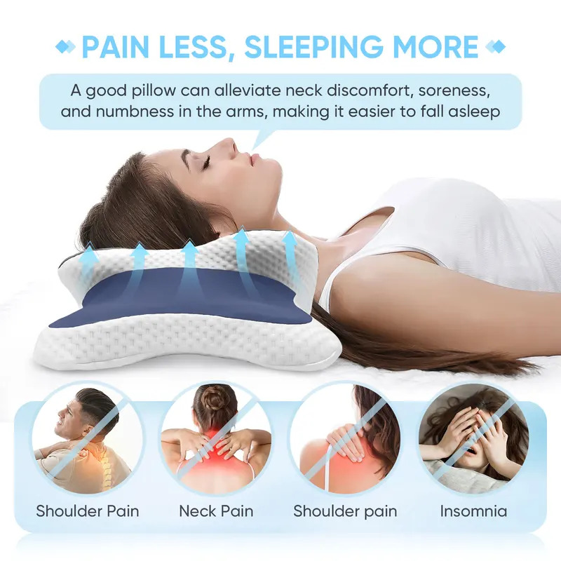 Oreiller en mousse à mémoire d - Memory Foam Orthopedic Pillow Neck Pain avis et prix