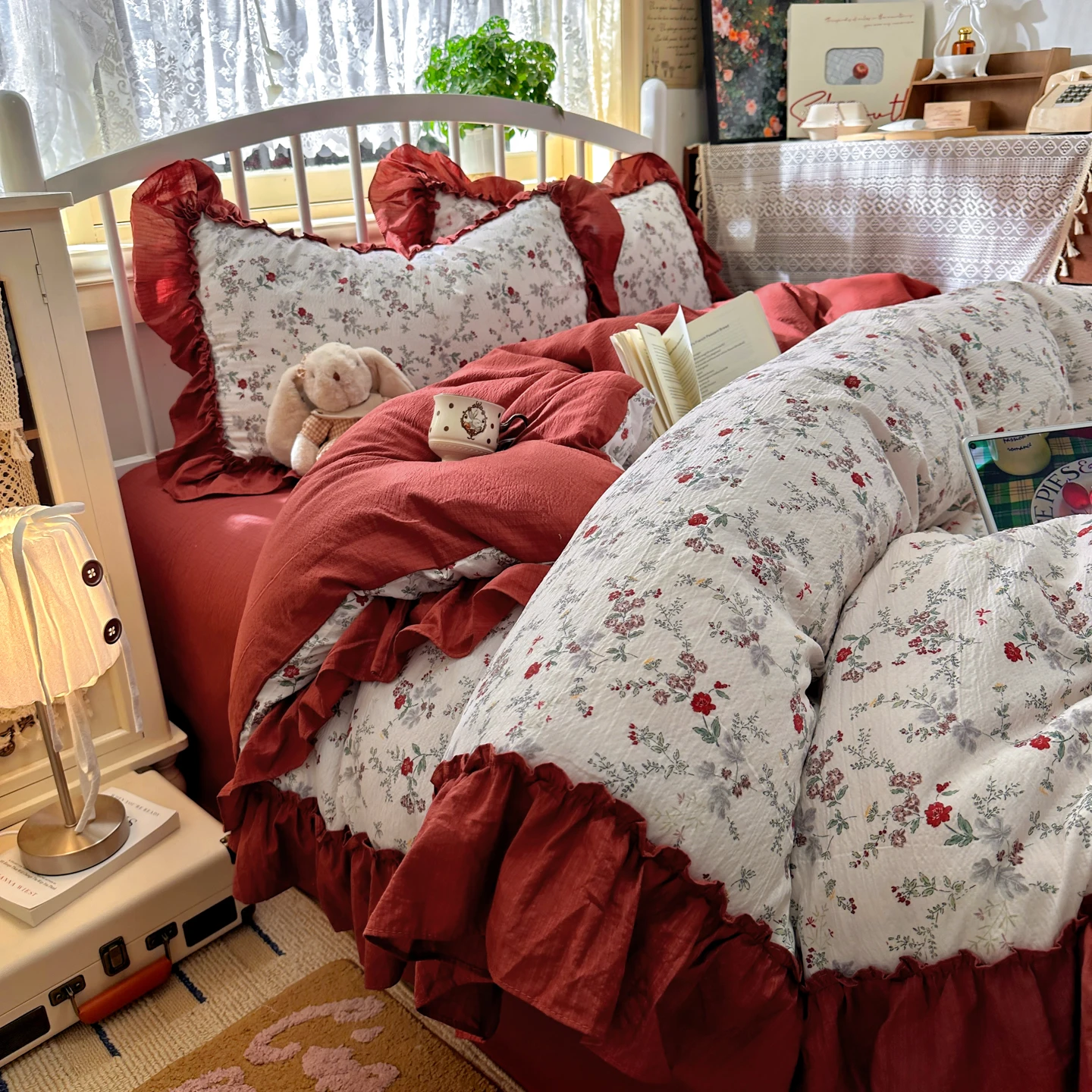 Parure de lit esthétique vinta - Aesthetic Floral Duvet Cover avis et prix