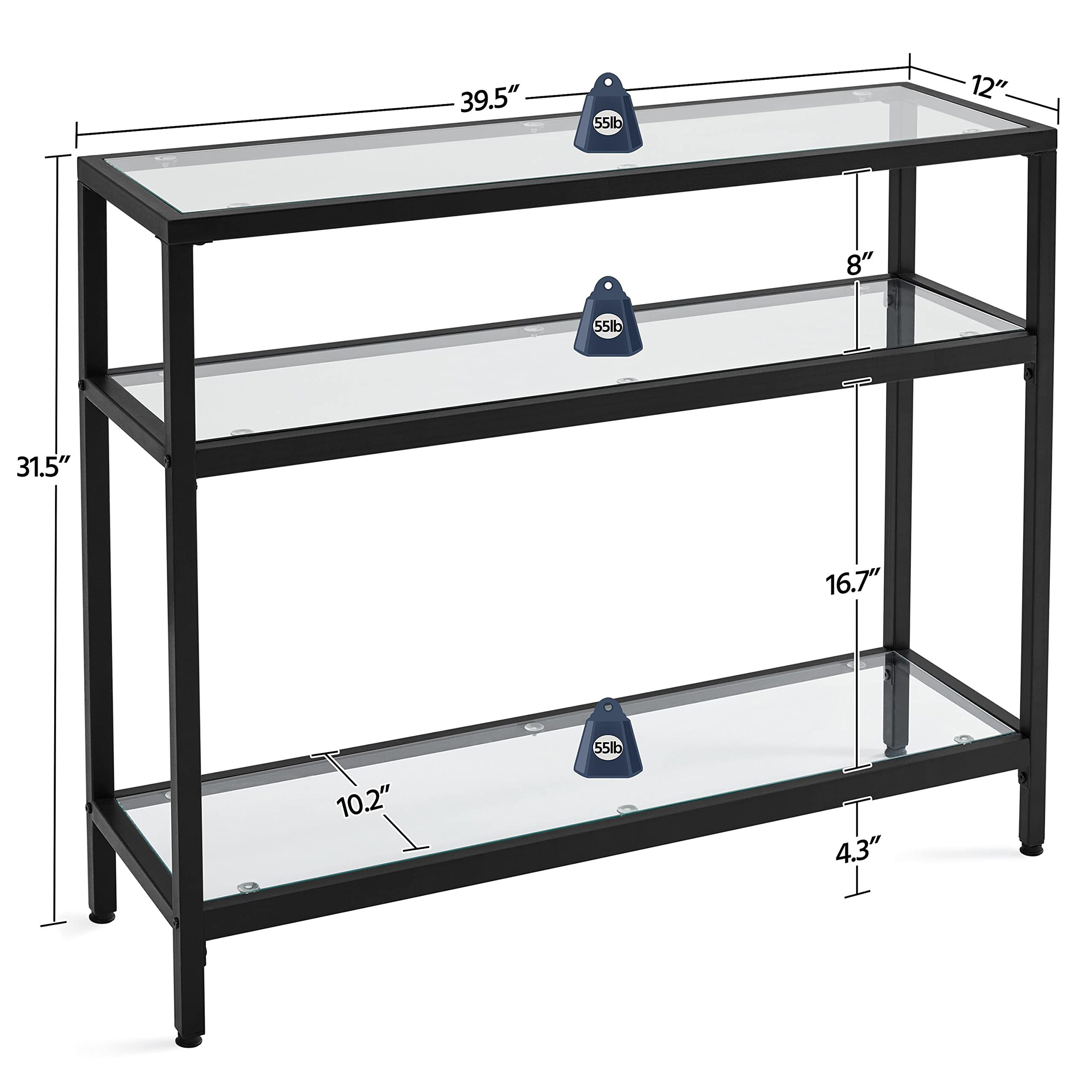 Table console, cadre en métal  - Storage & Organization avis et prix