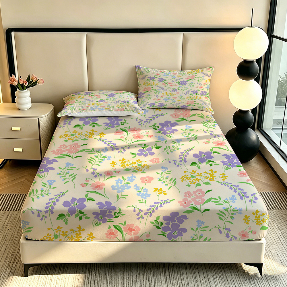 Ensemble de 3 pièces de draps- - Fitted Bed Sheets Deep Pocket avis et prix