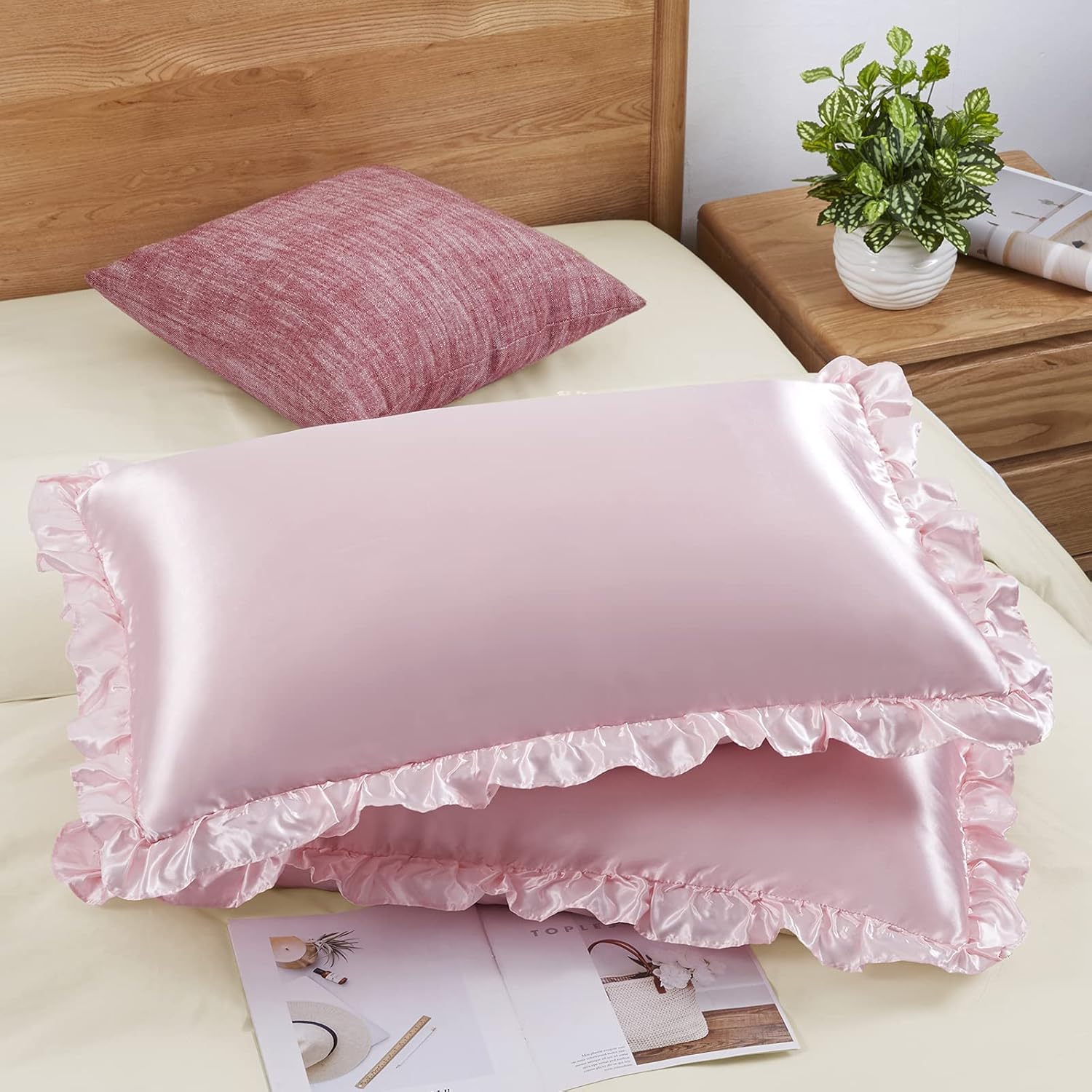 Taies d'oreiller en satin à vo - Satin Silk Pillowcase Hair Skin avis et prix