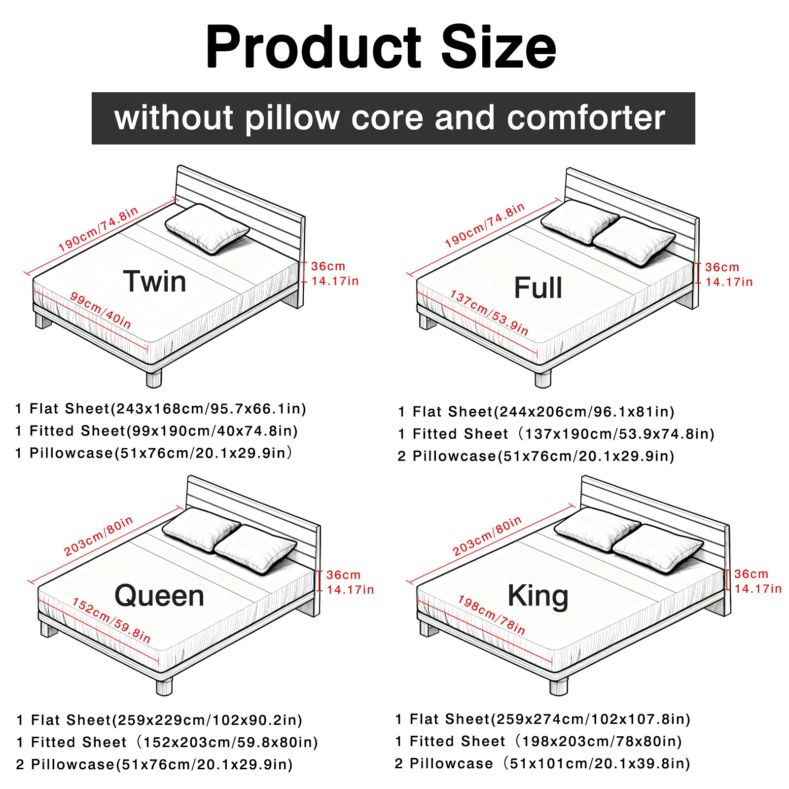 Ensemble de draps en rayonne d - Fitted Bed Sheets Deep Pocket avis et prix