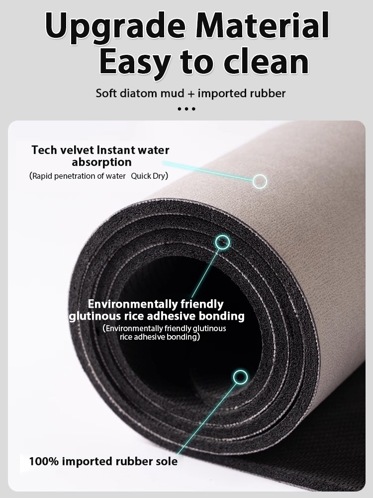Tapis de bain géométrique nord - Quick Dry Diatomite Bath Mat avis et prix