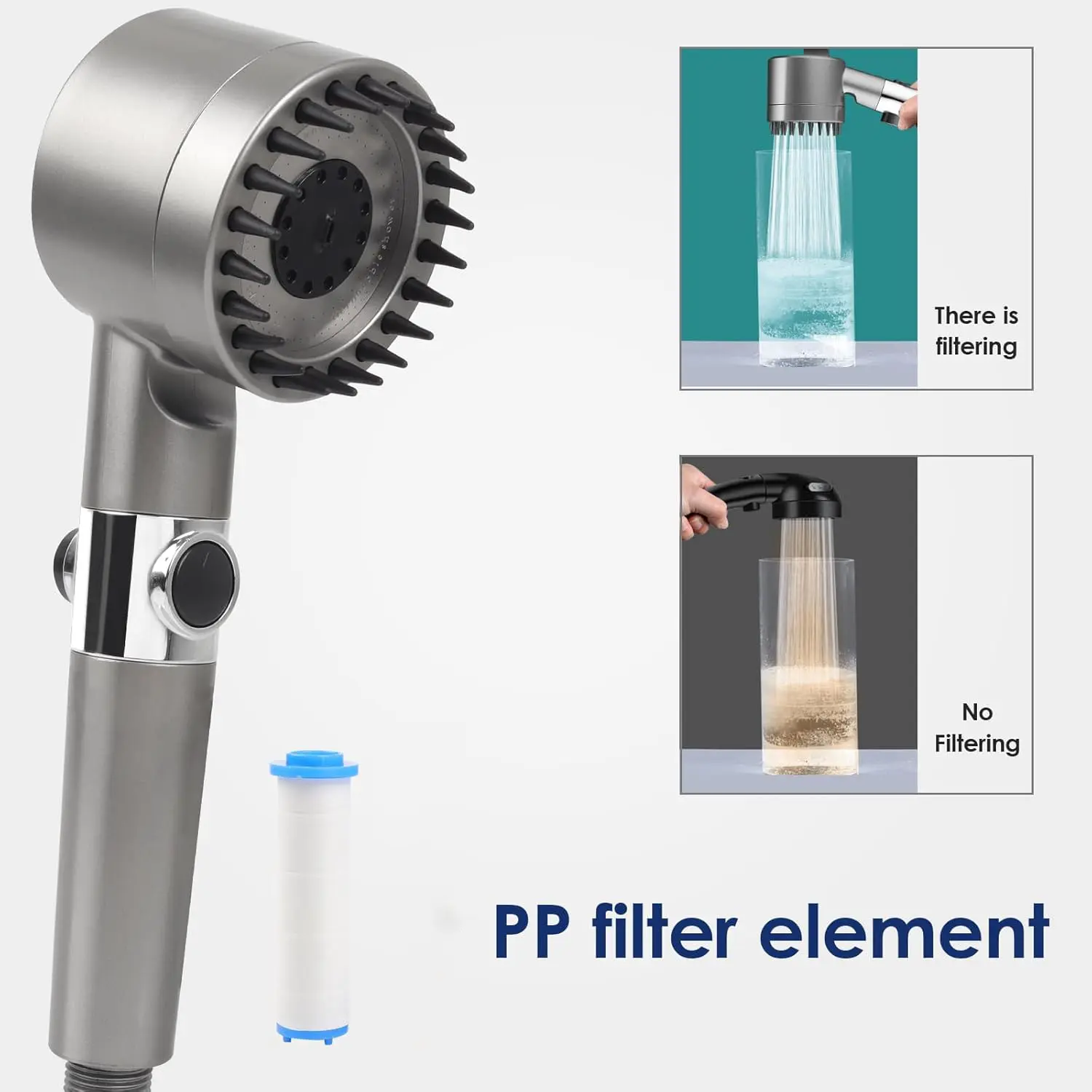 Pommeau de douche portatif à h - High Pressure Shower Head Handheld avis et prix