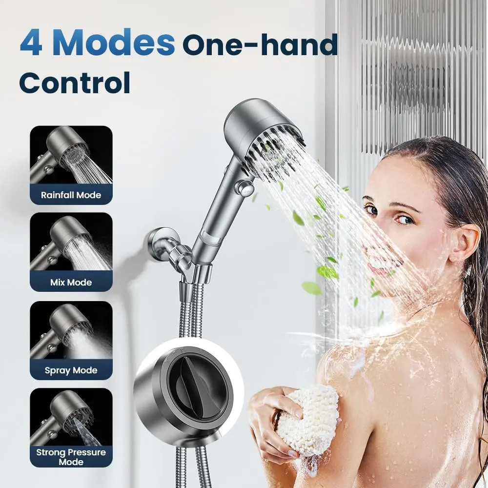 Pommeau de douche portatif à h - High Pressure Shower Head Handheld avis et prix