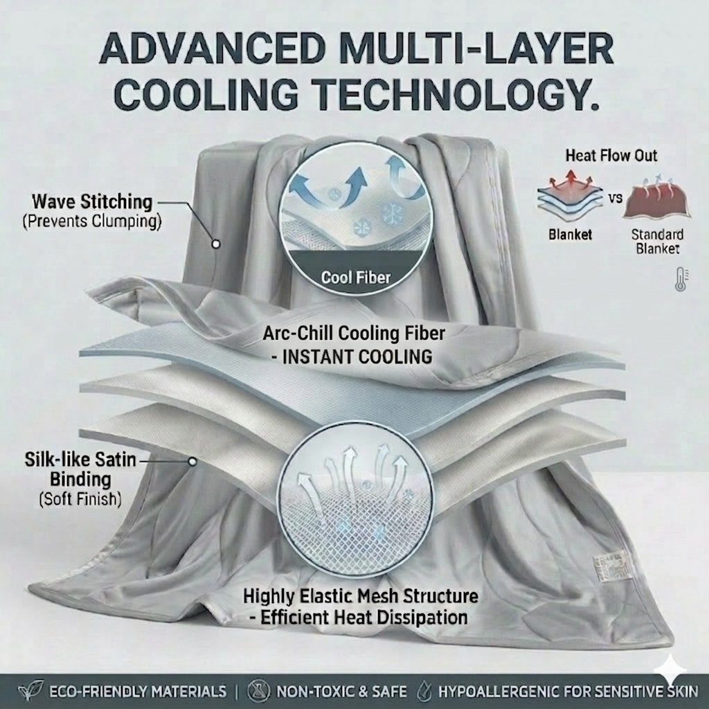 Couverture légère, respirante  - Cooling Blanket Hot Sleepers avis et prix